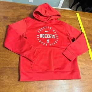 Kids Nike NBA Red Houston Rockets Basketball Dri-FIT Hoodie size medium 10/12